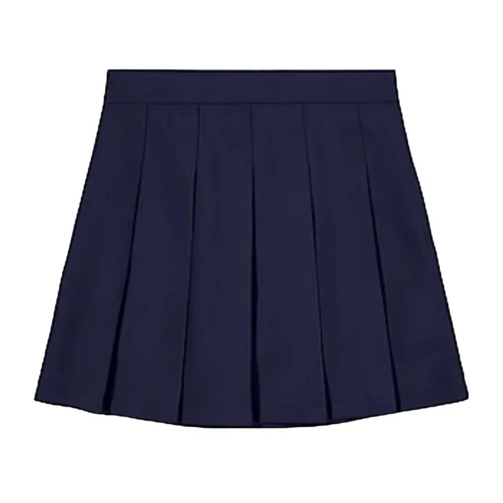 Girls Navy Pleated Skirt With Shorts 20.5 Plus By French Toast
